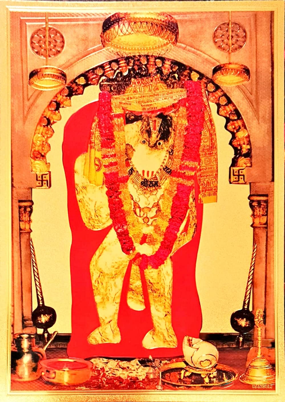 Suninow Mehndipur Balaji Photo Frame For Pooja | Hindu Bhagwan Devi Devta Photo | God Photo Frames | Wall D?Cor Photo Frame | Ph